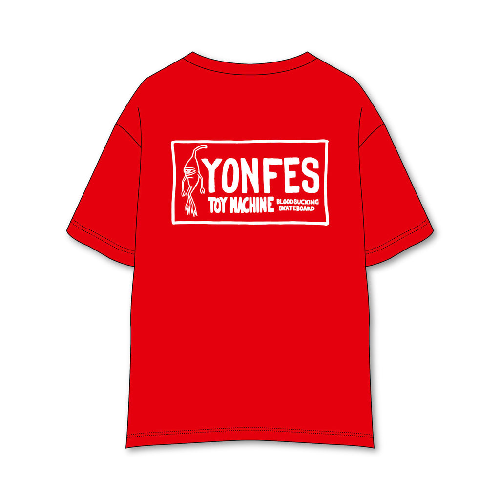 事後通販 7/12(日)まで】TOY MACHINE × YON FES T-shirt《Red》 – No