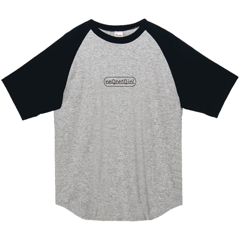 Raglan logo tops グレー Logo Raglan T-Shirt《Gray×Black》 – No Big Deal Records Shop