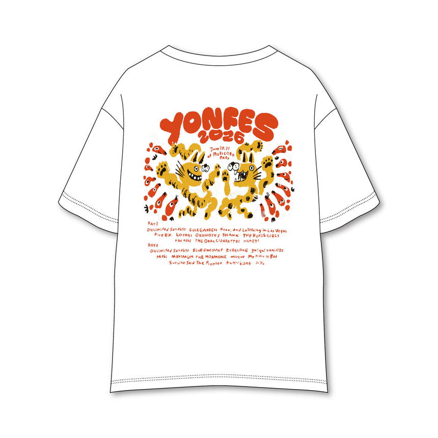 【事前通販 5/24(日)まで】Animal T-shirt A《White》