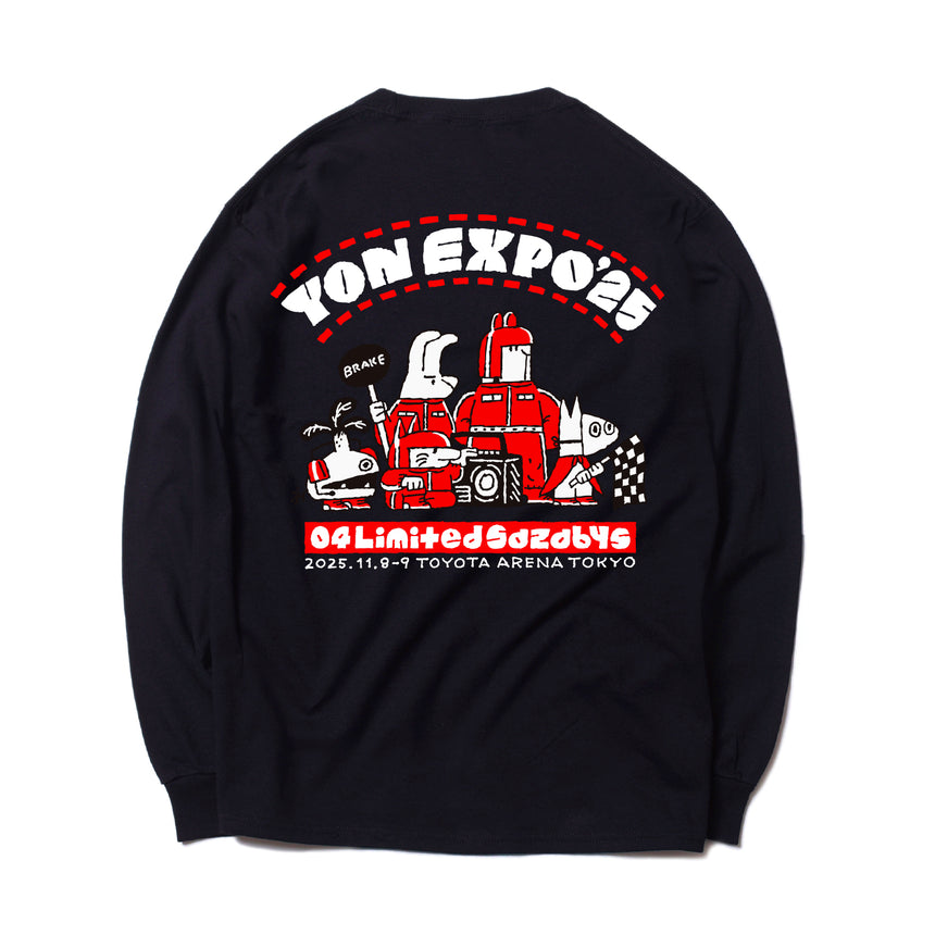 Pit Crew Long Sleeve T-shirt《Black》