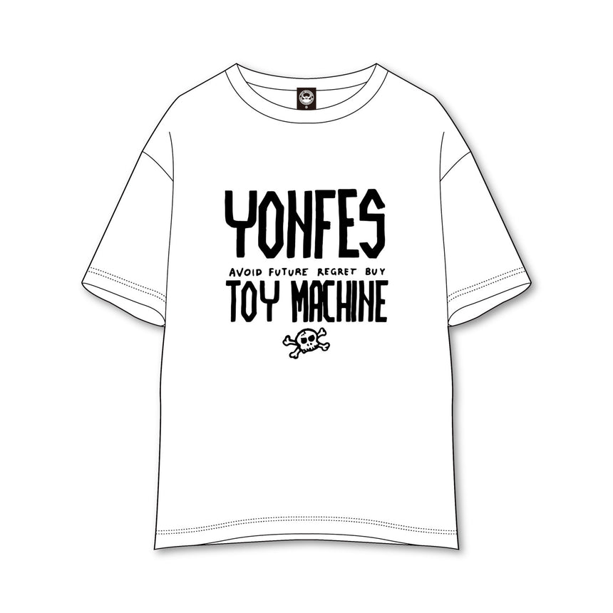 【事後通販 7/12(日)まで】TOY MACHINE × YON FES T-shirt《White》