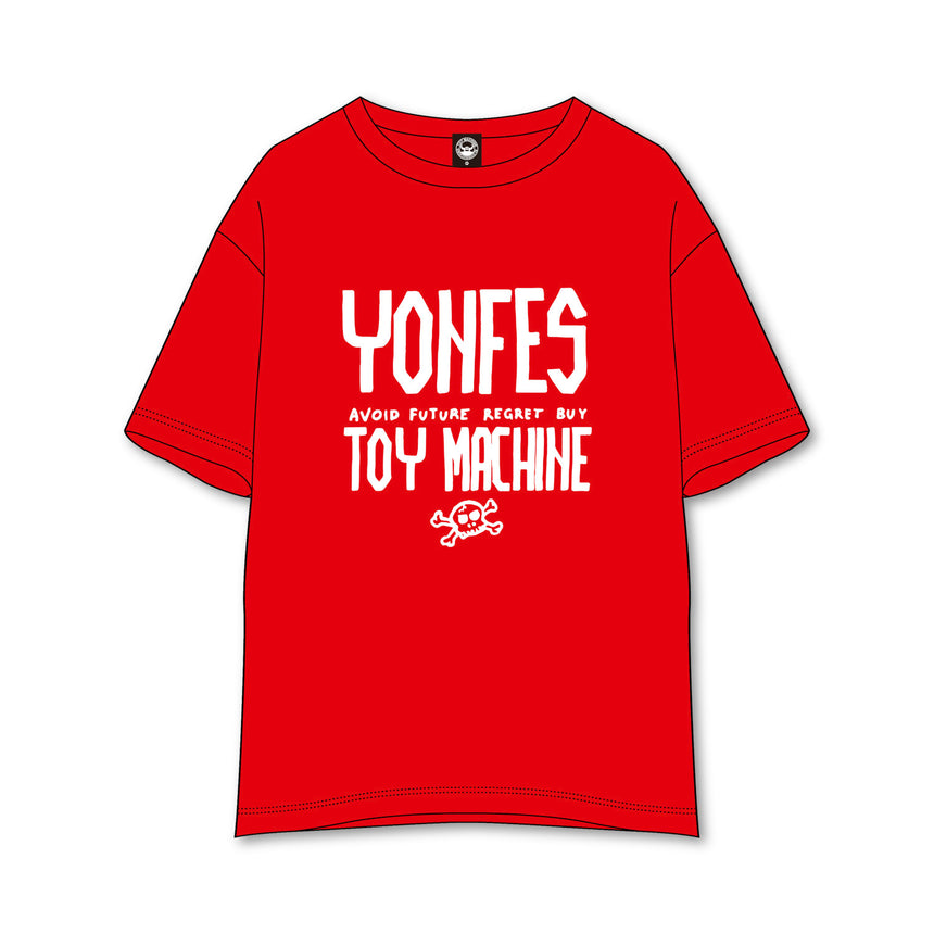 【事後通販 7/12(日)まで】TOY MACHINE × YON FES T-shirt《Red》