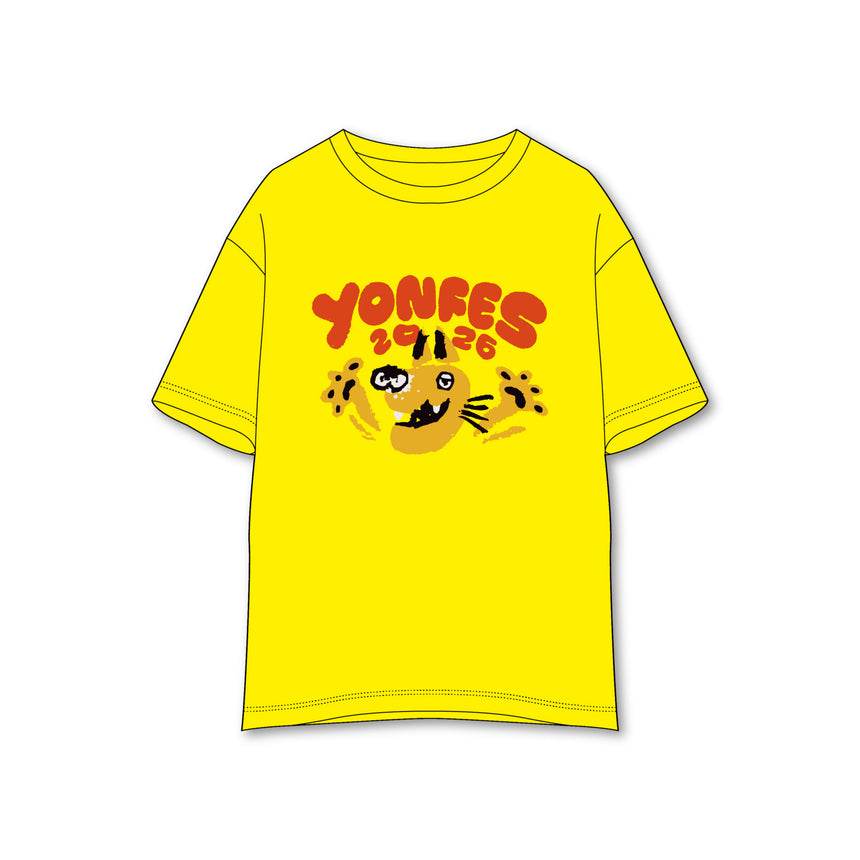 【事前通販 5/24(日)まで】Animal T-shirt (Kids)《Yellow》