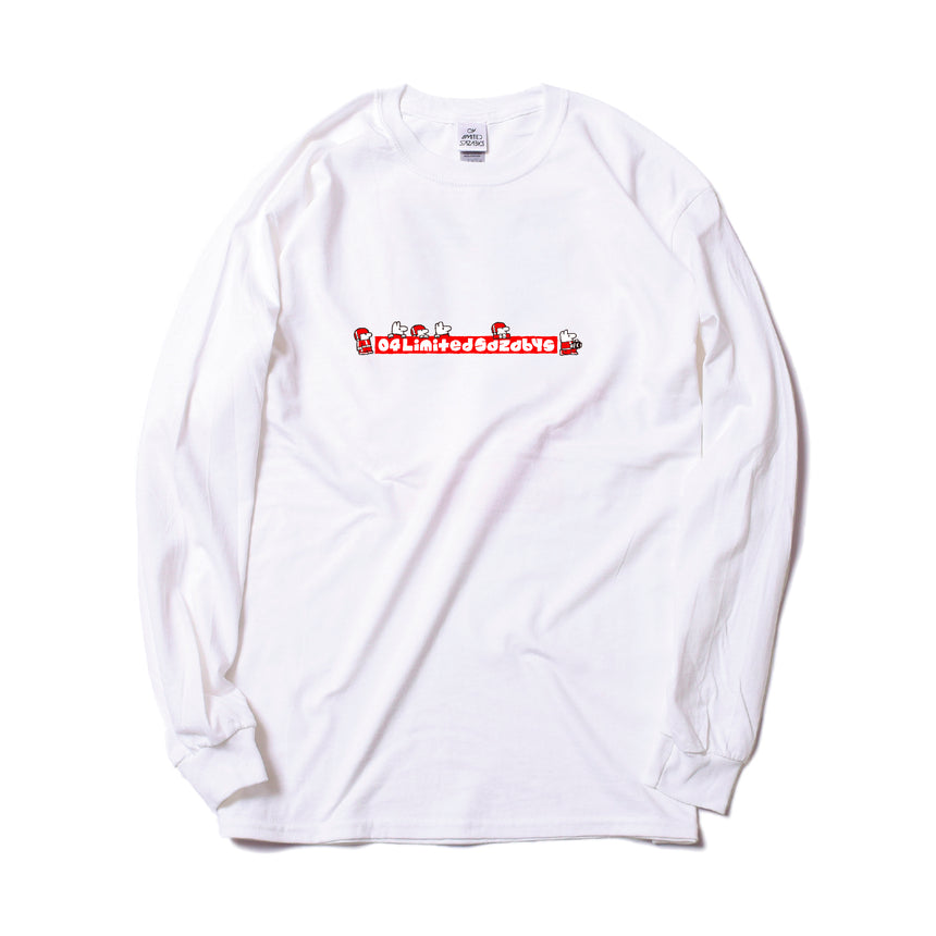 Pit Crew Long Sleeve T-shirt《White》