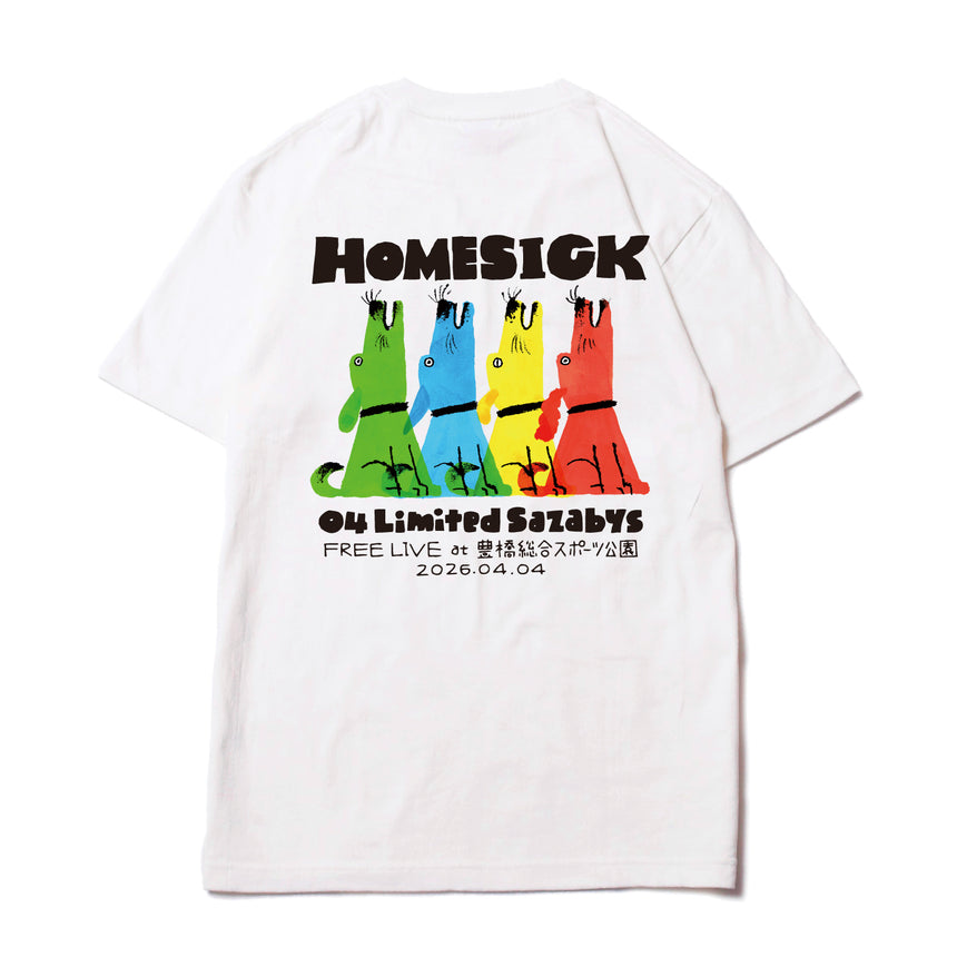【Order Period until 4/12 (Sun)】HOMESICK T-Shirt《White》