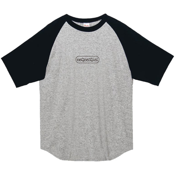 Raglan logo tops グレー Logo Raglan T-Shirt《Gray×Black》 – No Big Deal Records Shop
