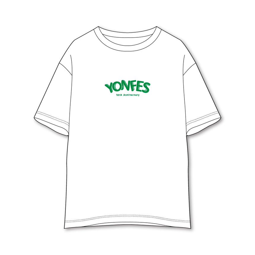 【事後通販 7/12(日)まで】YON FES 10th T-shirt《White》