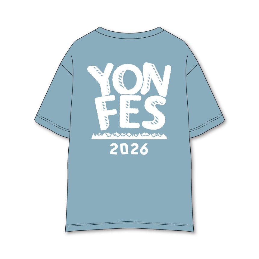 【事後通販 7/12(日)まで】YON FES 10th T-shirt《Smoky Blue》