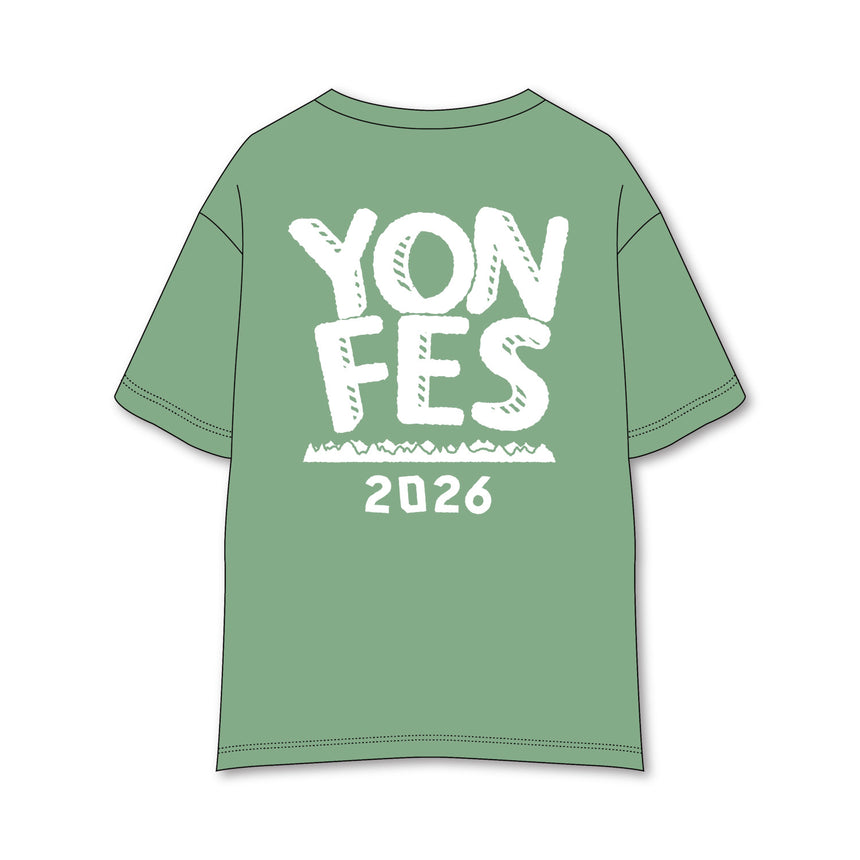 【事後通販 7/12(日)まで】YON FES 10th T-shirt《Smoky Green》